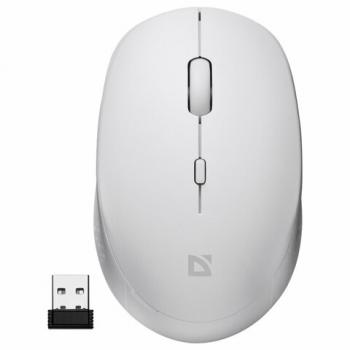 Мышь беспроводная DEFENDER Auris MB-027, USB, 3 кнопки+1 колесо-кнопка, оптическая, б, 52028 - Премиум Сервис