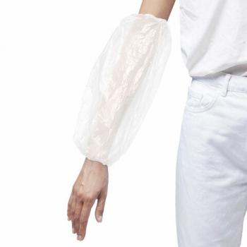 Нарукавники одноразовые прочные КОМПЛЕКТ 50шт (25пар) ПЭ, 24мкм, 6г, 25х40см, ELEGREEN - Премиум Сервис