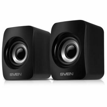 Колонки компьютерные SVEN 130, 2.0, 6 Вт, питание USB, черный, SV-020224 - Премиум Сервис