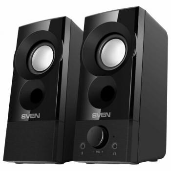 Колонки компьютерные SVEN 357, 2.0, 6 Вт, питание USB, черный, SV-018191 - Премиум Сервис