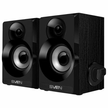 Колонки компьютерные SVEN SPS-517, 2.0, 6 Вт, питание USB, черный, SV-016180 - Премиум Сервис