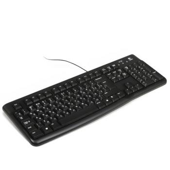 Клавиатура проводная LOGITECH K120, USB, 104 клавиши, черная, 920-002522 - Премиум Сервис