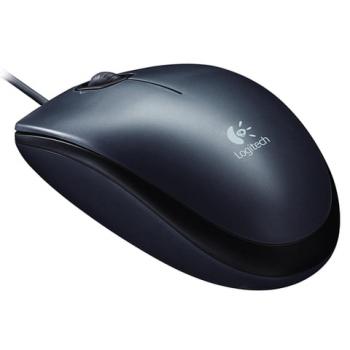 Мышь проводная LOGITECH M90, USB, 2 кнопки + 1 колесо-кнопка, оптическая, черная, 910-001794 - Премиум Сервис