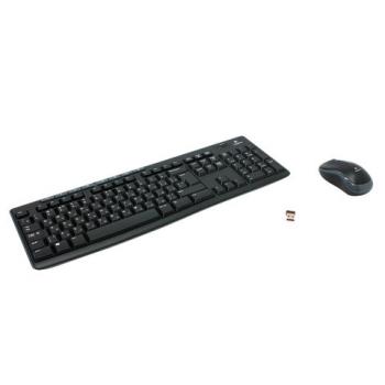 Набор беспроводной LOGITECH Wireless Combo MK270, клавиатура, мышь 2 кнопки + 1 колесо-кнопка, черный, 920-004518 - Премиум Сервис