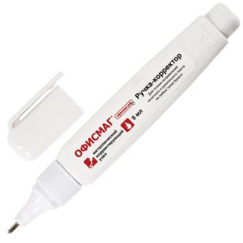 Ручка-корректор ОФИСМАГ, 9 мл, металлический наконечник, 225215 - Премиум Сервис