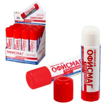 Клей-карандаш ОФИСМАГ, 25 г, 225965 - Премиум Сервис