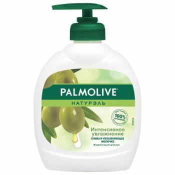 Мыло жидкое 300мл PALMOLIVE НАТУРЭЛЬ "Олива и увлажняющее молочко", дозатор, ш/к 1763, 8693495017633 - Премиум Сервис