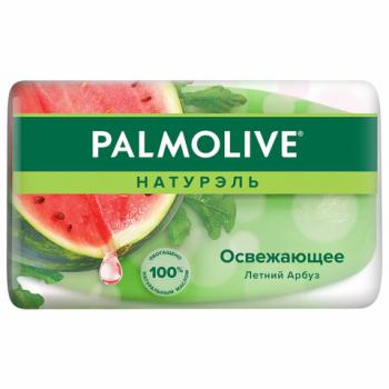 Мыло туалетное 90г PALMOLIVE НАТУРЭЛЬ "Летний арбуз", освежающее, ш/к 32940, 8693495032940 - Премиум Сервис