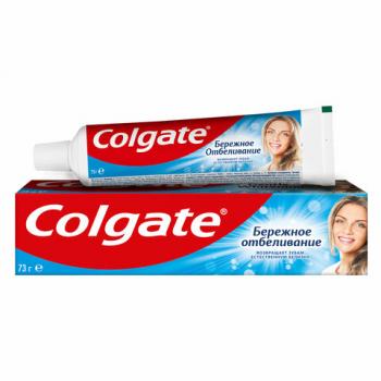 Зубная паста 50мл COLGATE "Бережное отбеливание", с фторидом и кальцием, ш/к 88262, 7891024188262 - Премиум Сервис