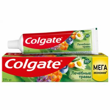 Зубная паста 150мл COLGATE "Лечебные травы", отбеливающа, сфторидом и кальцием, ш/к 3, 7891024133743 - Премиум Сервис