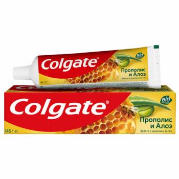 Зубная паста 100мл COLGATE "Прополис и алоэ", забота о деснах, с фторидом и кальцием,, 7891024131411 - Премиум Сервис