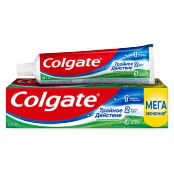 Зубная паста 150мл COLGATE "Натуральная мята", тройное действие, с фторидом, ш/к 0692, 6920354806926 - Премиум Сервис