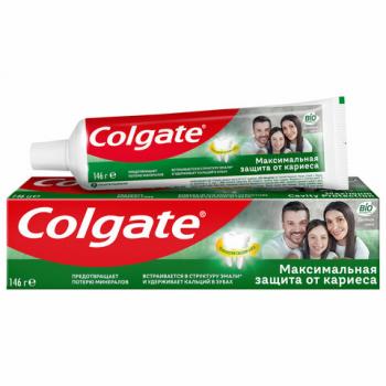 Зубная паста 100мл COLGATE "Двойная мята", защита от кариеса, с фторидом и кальцием,, 7891024149027 - Премиум Сервис