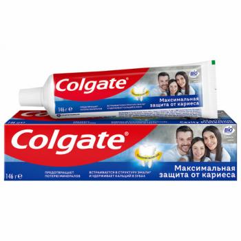 Зубная паста 100мл COLGATE "Свежая мята", защита от кариеса, с фторидом и кальцием, ш, 7891024149102 - Премиум Сервис