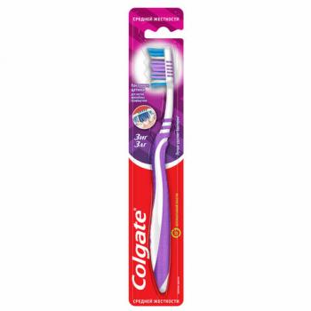 Зубная щетка COLGATE "Зиг заг", средней жесткости, ш/к 03544, 7610196003544 - Премиум Сервис