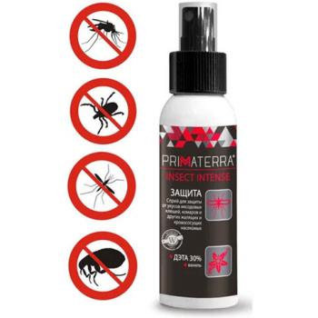 Спрей для кожи защитный 200мл PRIMATERRA INSECT INTENSE от клещей, комаров, слепней, - Премиум Сервис