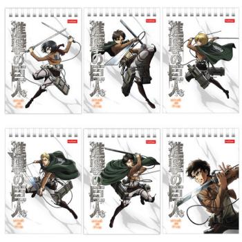 Блокнот МАЛЫЙ ФОРМАТ А6 110х145мм, 40л, гребень, лакированный, клетка, HATBER Атака Титанов 40Б6В1гр - Премиум Сервис