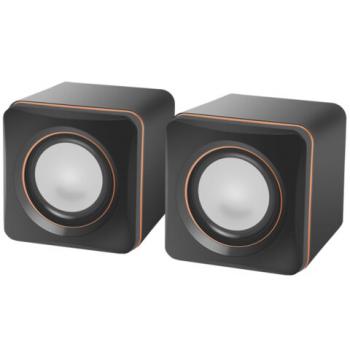 Колонки компьютерные DEFENDER SPK-33, 2.0, 5 Вт, 3.5мм джек, пластик, черные, 65633 - Премиум Сервис