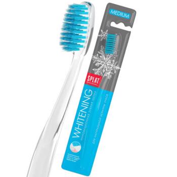 Зубная щетка средней жесткости SPLAT PROFESSIONAL "WHITENING", безопасное отбеливание, 111.14073.0101 - Премиум Сервис