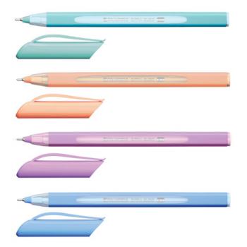 Ручка шариковая масляная BRAUBERG "Extra Glide Soft Pastel", СИНЯЯ, узел 0,7 мм, линия письма 0,35 мм, 144073 - Премиум Сервис
