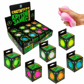Игрушка-антистресс "Крутой замес" шар, диаметр 7 см, ассорти, дисплей, 1TOY - Премиум Сервис