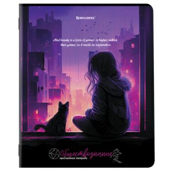 Тетрадь предметная ANIME GIRLS 48л, матовая ламинация, ОБЩЕСТВОЗНАНИЕ, клетка, подсказ, BRAUBERG, 404747 - Премиум Сервис