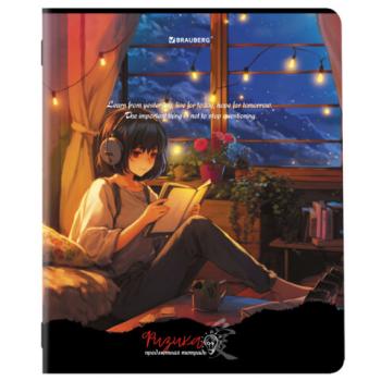 Тетрадь предметная ANIME GIRLS 48л, матовая ламинация, ФИЗИКА, клетка, подсказ, BRAUBERG, 404756 - Премиум Сервис