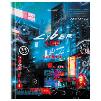 Дневник 5-11 класс 48л, твердый, BRAUBERG, глянцевая ламинация, с подсказом, Cyberpunk, 106881 - Премиум Сервис
