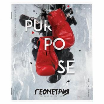 Тетрадь предметная SPORT CLUB 48л, обложка картон, ГЕОМЕТРИЯ, клетка, подсказ, BRAUBERG, 404799 - Премиум Сервис