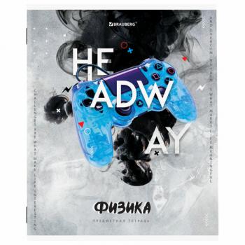 Тетрадь предметная SPORT CLUB 48л, обложка картон, ФИЗИКА, клетка, подсказ, BRAUBERG, 404804 - Премиум Сервис