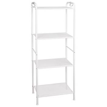 Стеллаж на металлокаркасе "Валенсия-14", 455х300х1205 мм, 4 полки, белый, СТВ14 Б - Премиум Сервис