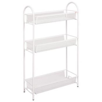 Этажерка "Ладья-13" офисно-бытовая 3 яруса, металл, белая, 43х17х75,5 см, Э 399 Б - Премиум Сервис