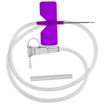 Иглы-бабочки для вливания в малые вены SFM 0,55 х 19 - 24G, КОМПЛЕКТ 100 штук, LUER - Премиум Сервис