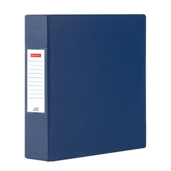 Папка на 2 кольцах, ПРОЧНАЯ, картон/ПВХ, BRAUBERG Office, СИНЯЯ, 75 мм, до 500 л., 27 - Премиум Сервис