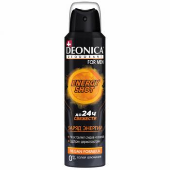 Дезодорант аэрозольный мужской 150мл DEONICA FOR MEN "ENERGУ SHOT", ш/к 92647, 4650056492647S - Премиум Сервис