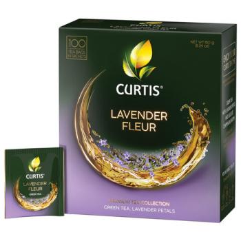 Чай CURTIS "Lavender Fleur" зеленый c лавандой, лепестками роз, 100 пакетиков в конве, 102560 - Премиум Сервис