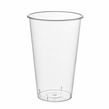 Стакан одноразовый 500мл пластиковый прозрачный Bubble Cup, СВЕРХПЛОТНЫЙ, ВЗЛП, ШК622, 1021ГП - Премиум Сервис