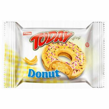 Кекс TODAY "Donut" со вкусом Банана, ТУРЦИЯ, 24 шт по 40 г в шоубоксе, 1369 - Премиум Сервис