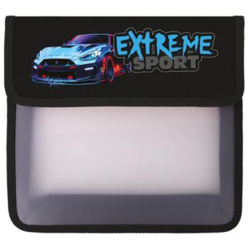 Папка для тетрадей ЮНЛАНДИЯ А5, пластик, 2 отделения, клапан на липучке, Extreme, 272190 - Премиум Сервис