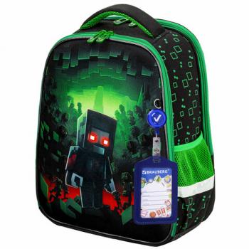 Ранец BRAUBERG FIT, 2 отделения, "Night warrior", 38х27х14 см, 272023 - Премиум Сервис
