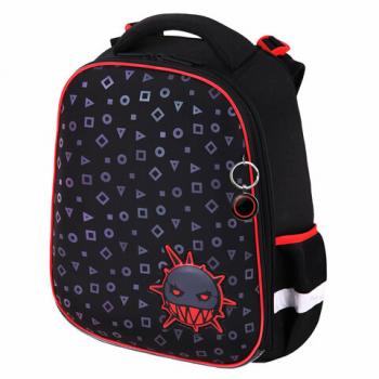 Ранец BRAUBERG LUMINOUS, 2 отделения, с брелком, "Danger", СВЕТЯЩИЙСЯ РИСУНОК, 38х29х16 см, 272069 - Премиум Сервис