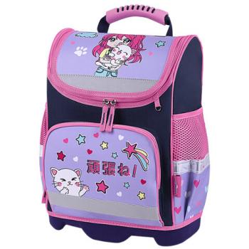 Ранец ЮНЛАНДИЯ WISE, 1 отделение, 3 кармана, устойчивое дно, "Anime hugs", 37x29х15 см, 272074 - Премиум Сервис