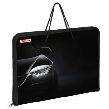 Папка для труда на молнии с ручками ПИФАГОР А4, 1 отд., пластик, органайзер, Car flash, 272231 - Премиум Сервис