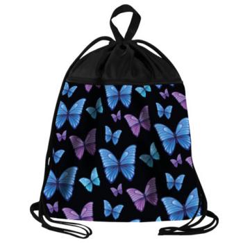 Мешок для обуви BRAUBERG БОЛЬШОЙ, с ручкой, карман на молнии, сетка, 49х41 см, Fly aways, 272402 - Премиум Сервис