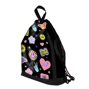 Мешок для обуви ЮНЛАНДИЯ с ручками, боковой карман на молнии, 46х36 см, Patches, 272406 - Премиум Сервис