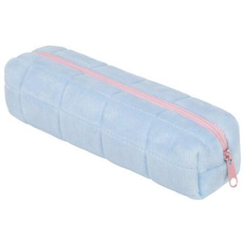 РЕЗЕРВ Пенал BRAUBERG, мех, 21х6х6 см, голубой/розовый, Код 1С, 272279 - Премиум Сервис