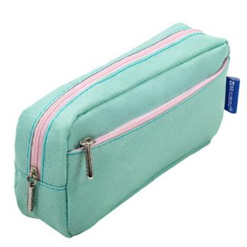 Пенал мягкий BRAUBERG PASTEL, 2 отделения, мятный, 21х9,5х5см, 272275 - Премиум Сервис