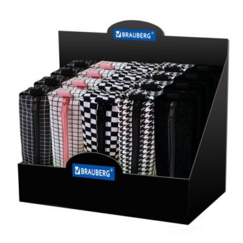 РЕЗЕРВ Пенал-тубус BRAUBERG полиэстер, ассорти 5 цветов, Modest, 21х6х6 см, дисплей,, 272305 - Премиум Сервис