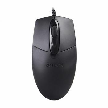 Мышь проводная A4TECH OP-720, USB, 2 кнопки+1 колесо-кнопка, оптическая, черная, 513289 - Премиум Сервис