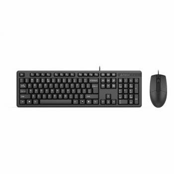 Набор проводной A4TECH KK-3330, USB, клавиатура 104 кл., мышь 2 кн.+1 кн.-колесо, черная, 1530249 - Премиум Сервис